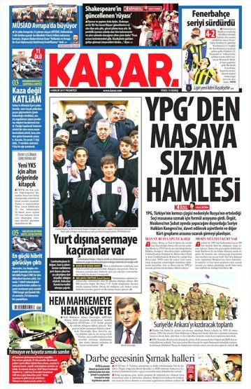 4 Aralık 2017 - Gazetelerin birinci sayfaları