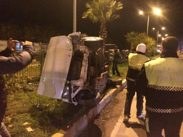 Otomobili bu halde bırakıp gitti