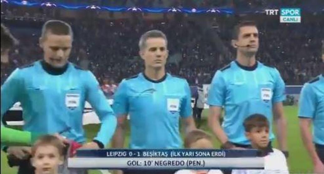 UEFA Tolga Zengine kalp gönderdi... Leipzig-Beşiktaş maçında gözden kaçan detay...
