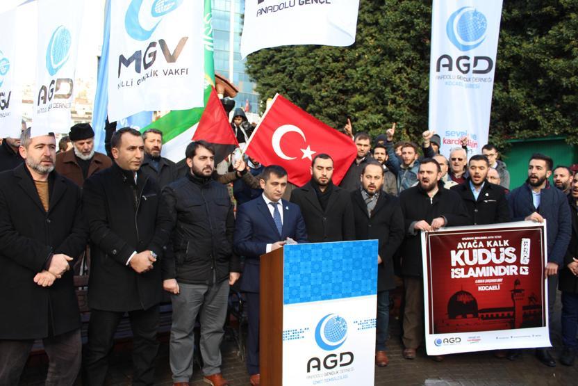 Türkiyeden Kudüs protestoları