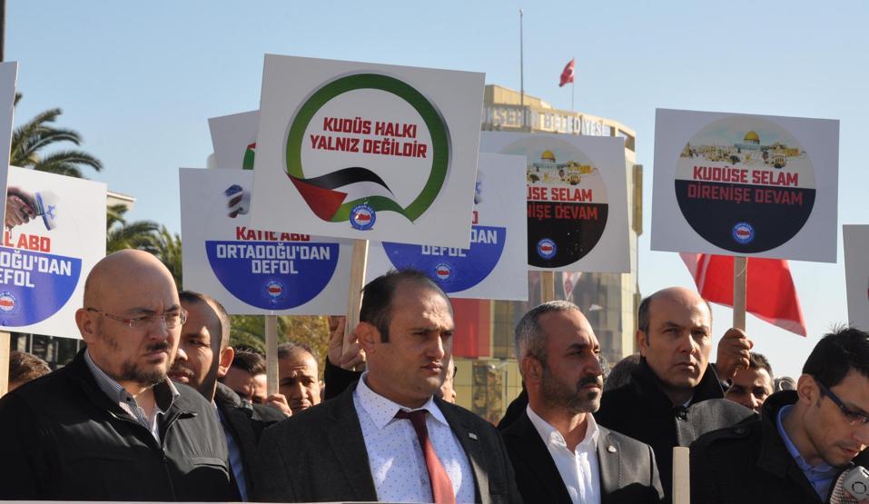 Türkiyeden Kudüs protestoları