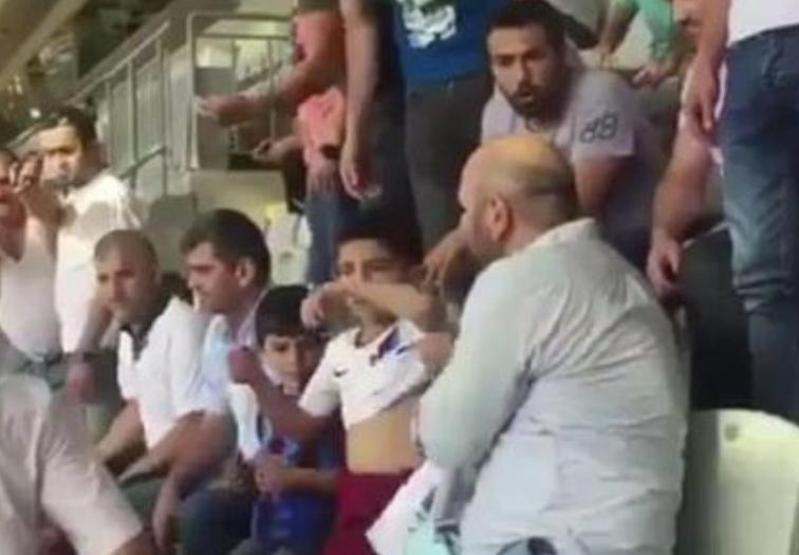 Galatasaray tribününde üzücü olay