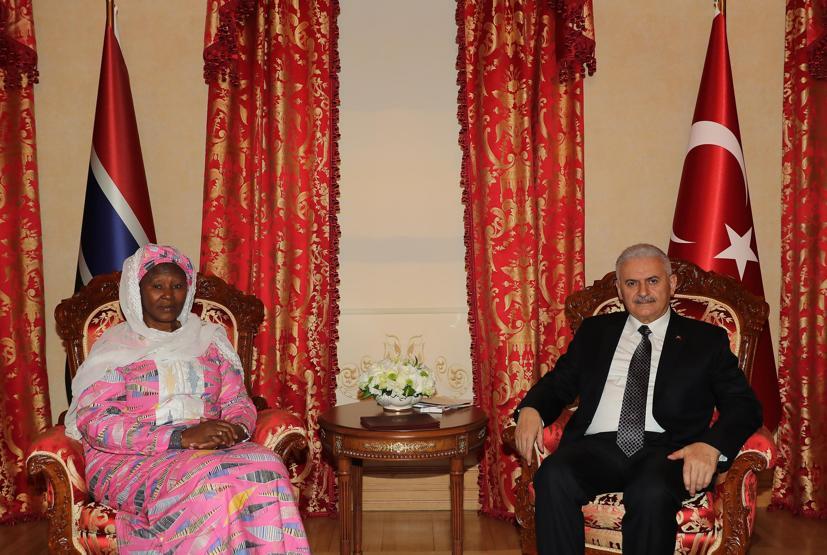 Başbakan Yıldırım Gambiya Cumhurbaşkanı Yardımcısını kabul etti