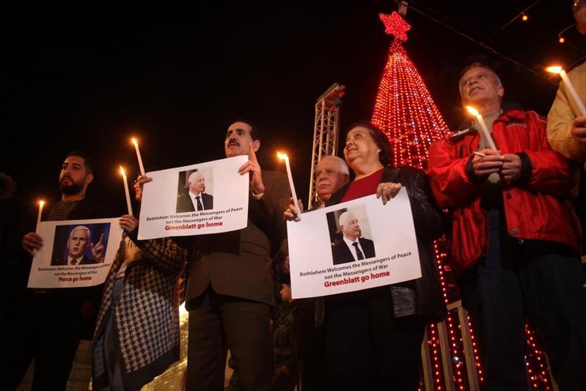 Batı Şeriada ABD Başkan Yardımcısı Pence protestosu: İstemiyoruz