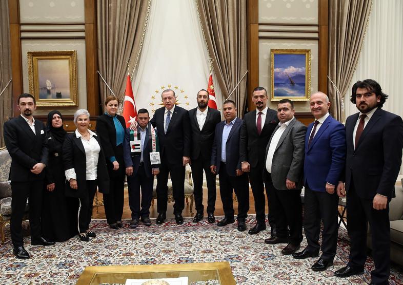 İsrail askerleri gözaltına almıştı. Cumhurbaşkanı Erdoğan, Muhammed et-Tavili kabul etti