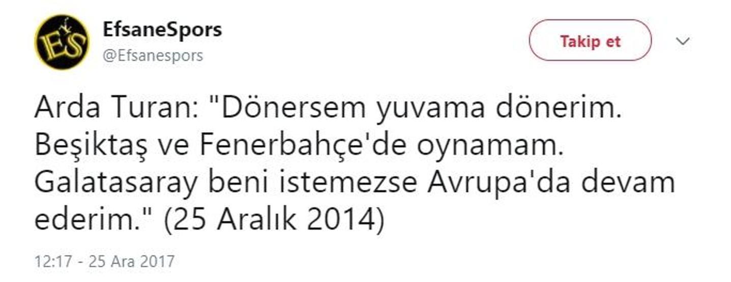 Arda Turan Twitterı karıştırdı