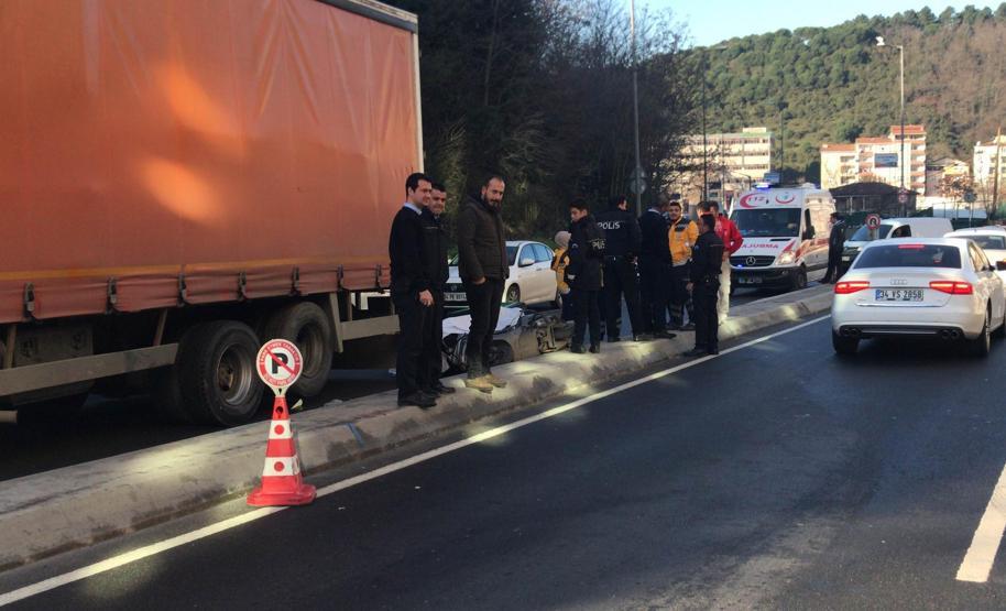 İstanbul’da korkunç kaza Kurye feci şekilde can verdi