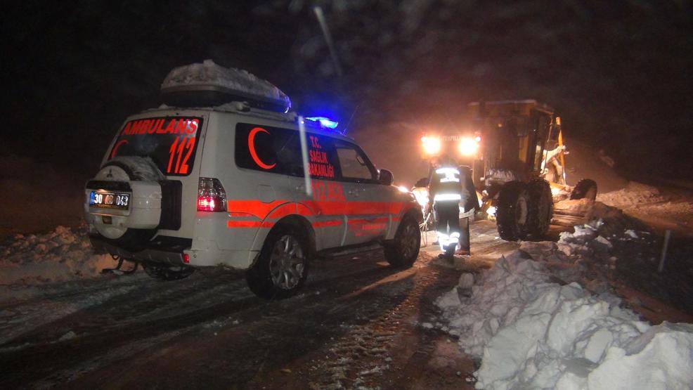 Hasta kadına ulaşmak için zamanla yarıştılar