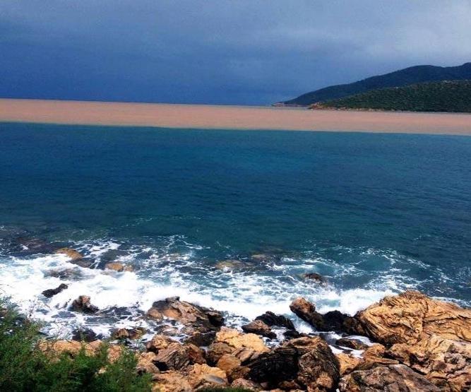 Gözde tatil beldesinde denizin rengi değişti