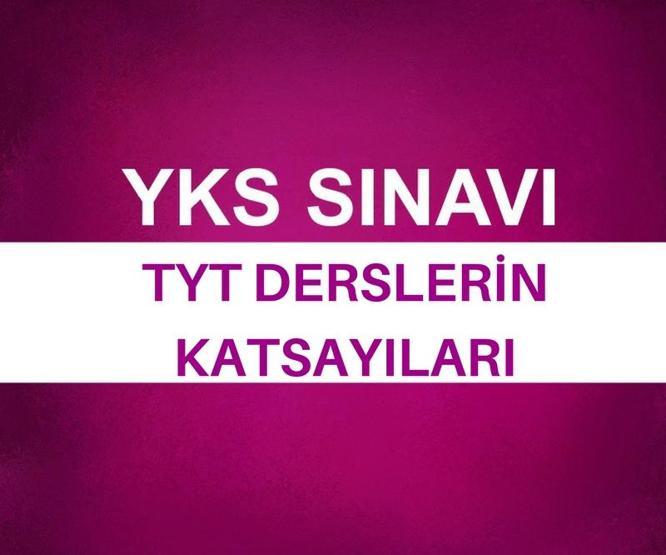 Temel Yeterlilik Testi (TYT) Derslerin Katsayıları