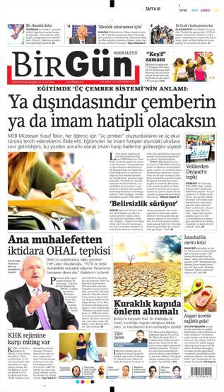 10 Ocak 2018 - Gazete manşetleri
