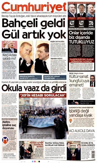 10 Ocak 2018 - Gazete manşetleri