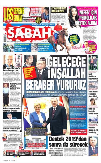 10 Ocak 2018 - Gazete manşetleri