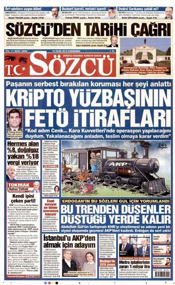 10 Ocak 2018 - Gazete manşetleri