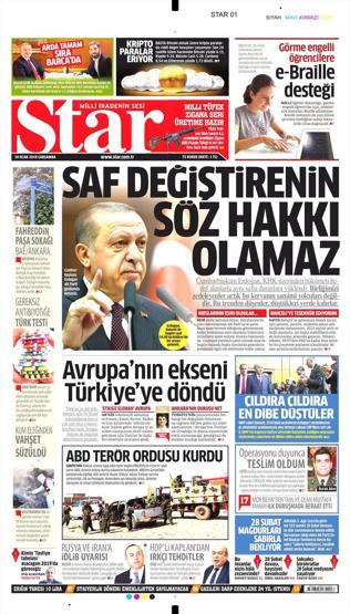 10 Ocak 2018 - Gazete manşetleri