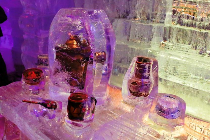 Moskovada büyüleyici buzdan heykel festivali