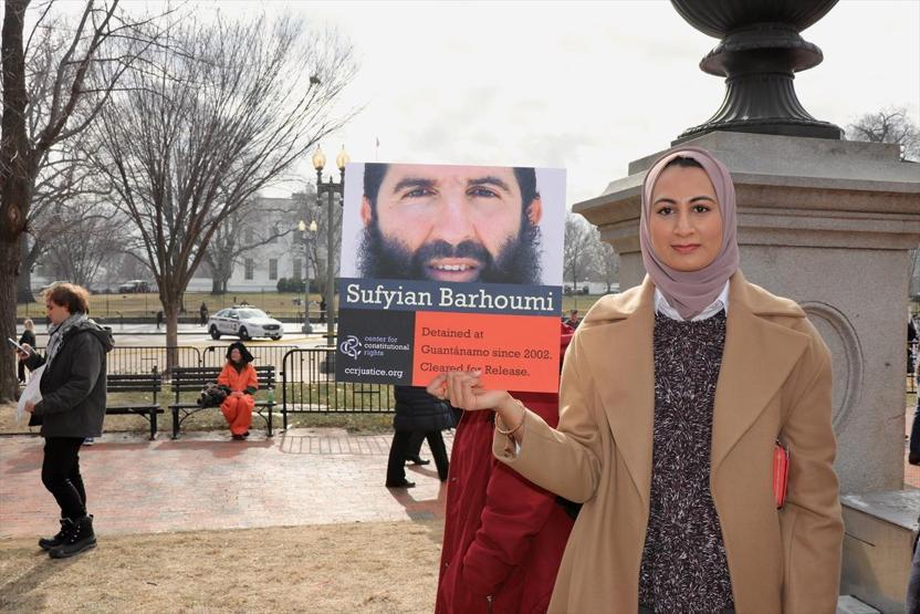 Beyaz Saray önünde Guantanamo gösterisi