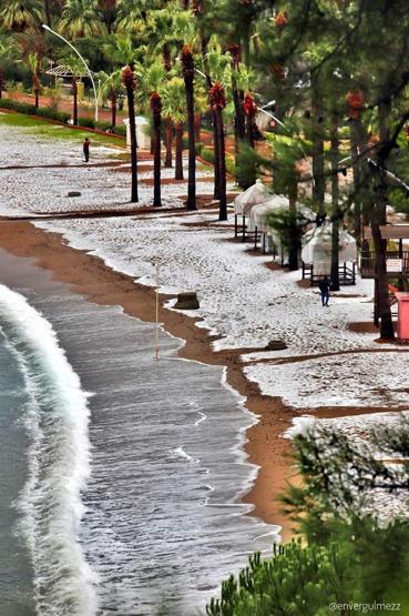 Tatil cennetinde Uludağ manzarası