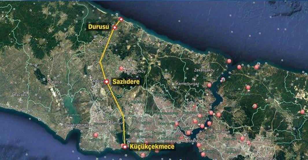 Kanal İstanbul için büyük gün Güzergah resmen açıklandı