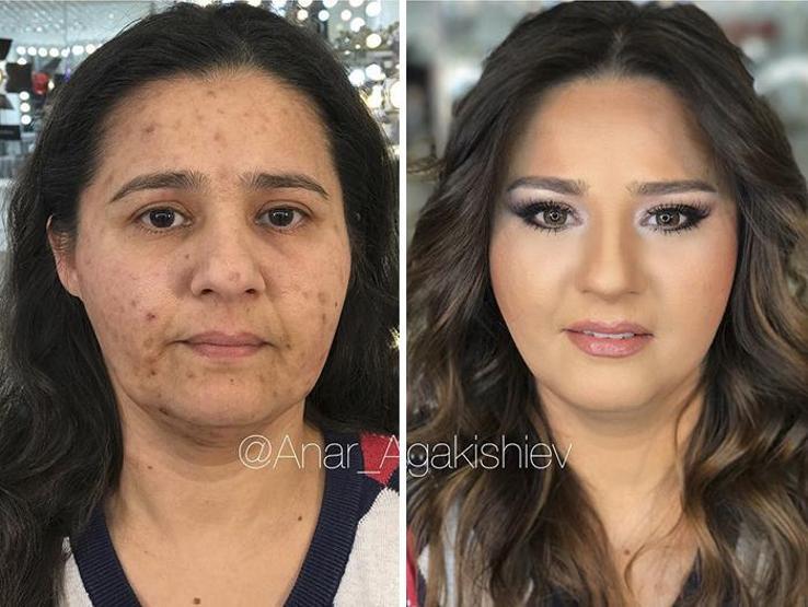 80 yaşındaki kadının makyajla değişimi şaşırtıyor