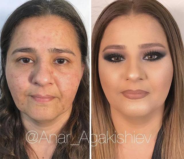 80 yaşındaki kadının makyajla değişimi şaşırtıyor