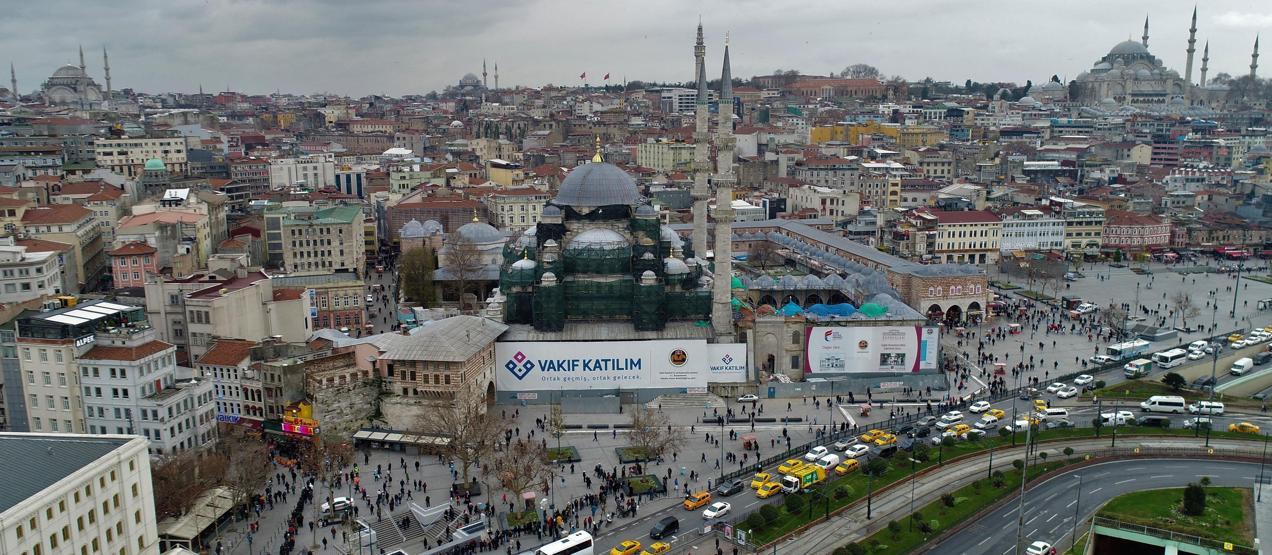 Yeni Cami restorasyonunun yüzde 50’si tamamlandı