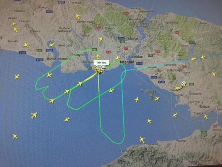 Fırtına hava trafiğini de etkiledi