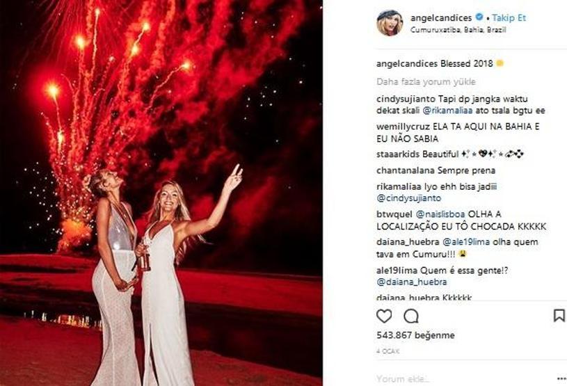 Candice Swanepoeldan servet değerinde paylaşım