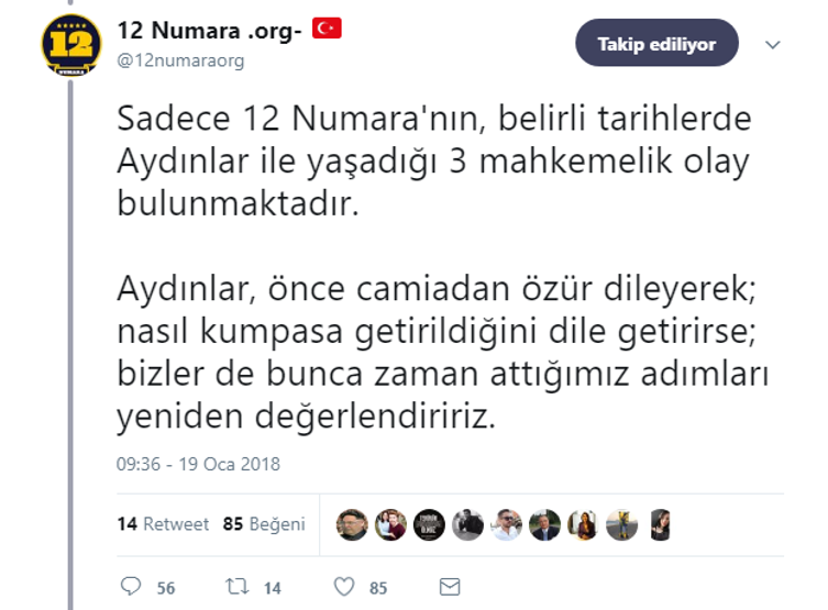 12 Numaradan sponsorluk açıklaması