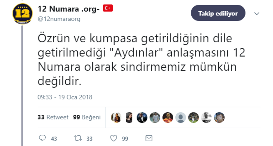 12 Numaradan sponsorluk açıklaması