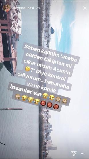Acun’u sildi iddiasına Şeyma Subaşıdan yanıt geldi
