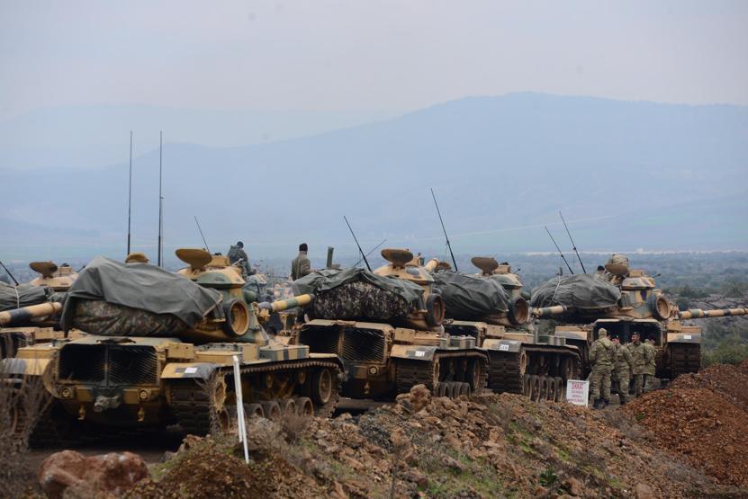 Afrine Zeytin Dalı Harekatı sürüyor, tanklar Suriyeye girdi
