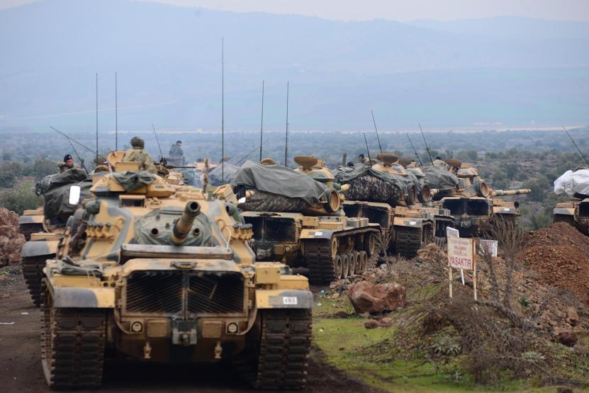 Afrine Zeytin Dalı Harekatı sürüyor, tanklar Suriyeye girdi