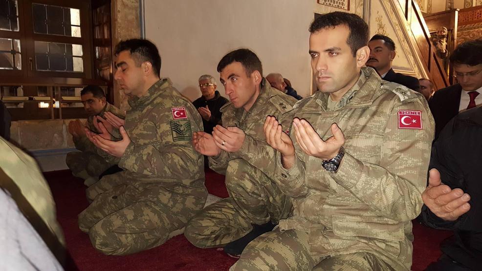Kosovada, Afrinde şehit düşen Türk askerleri için dualar okundu