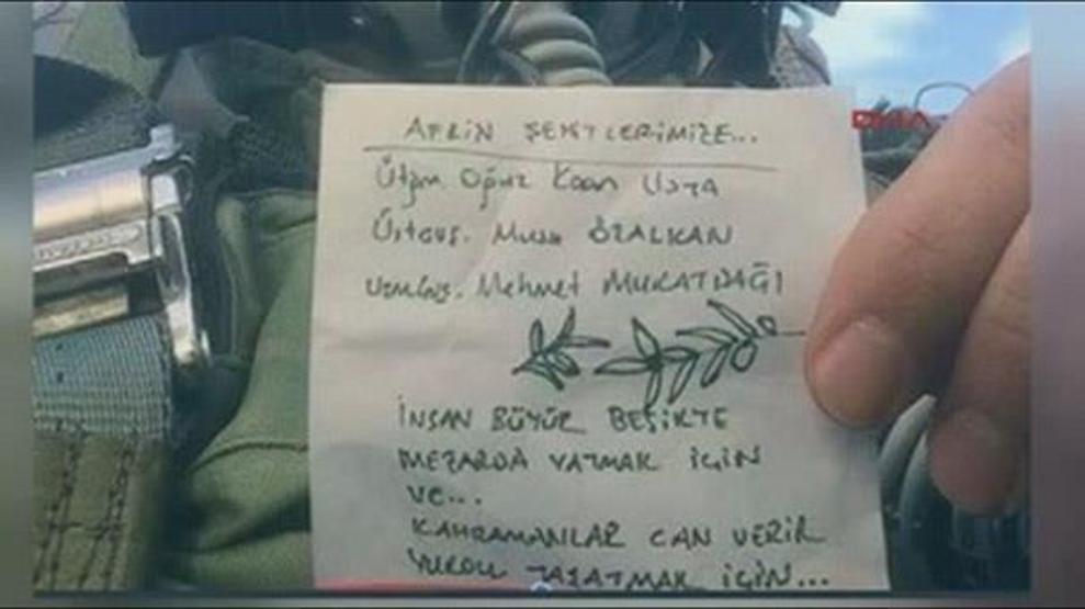 F-16 pilotundan operasyonda Zeytin Dalı Harekatı şehitleri mesajı