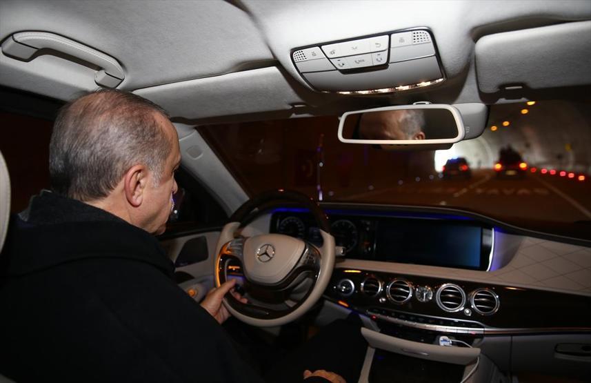 Kasımpaşa-Hasköy Tüneli açıldı, Erdoğan direksiyon başına geçti