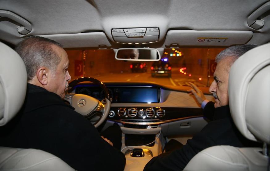 Kasımpaşa-Hasköy Tüneli açıldı, Erdoğan direksiyon başına geçti