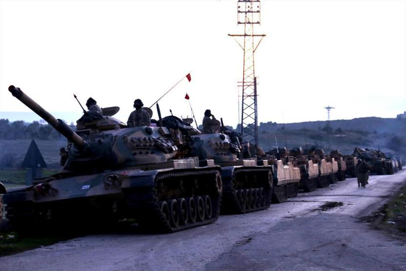 Suriye sınırına askeri sevkiyat
