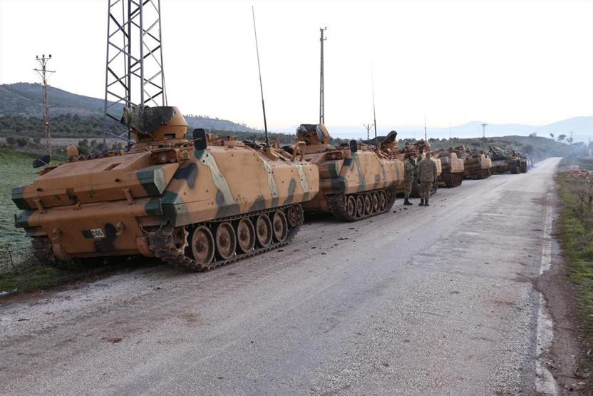 Suriye sınırına askeri sevkiyat