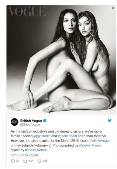 Hadid kardeşlerin çıplak fotoğrafı, sosyal medyayı karıştırdı