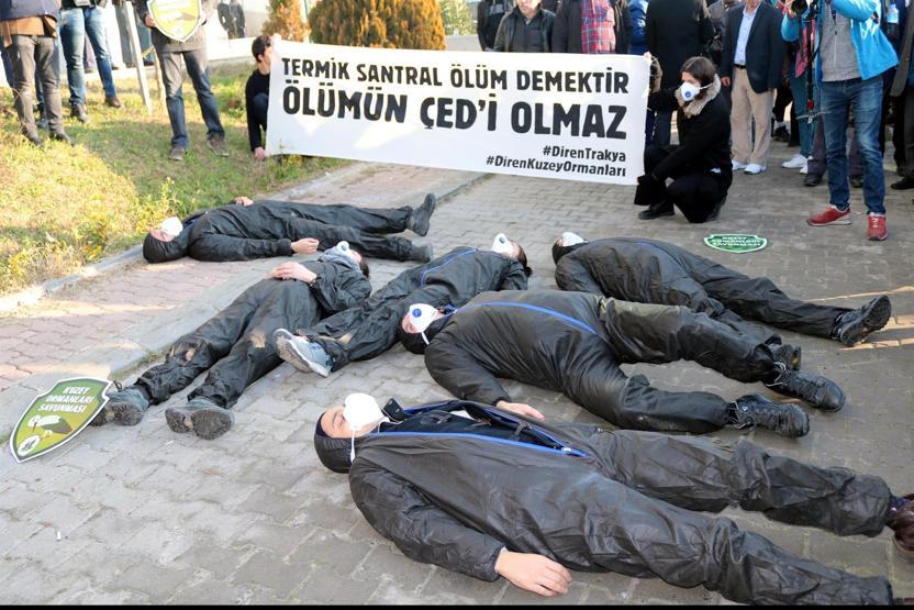 Tekirdağda termik santral ÇED bilgilendirme toplantısında arbede