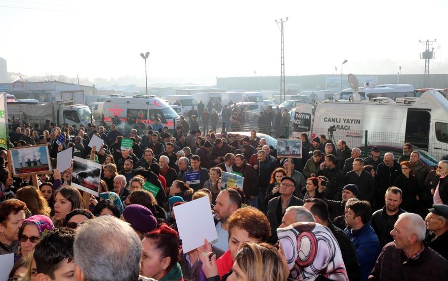 Tekirdağda termik santral ÇED bilgilendirme toplantısında arbede