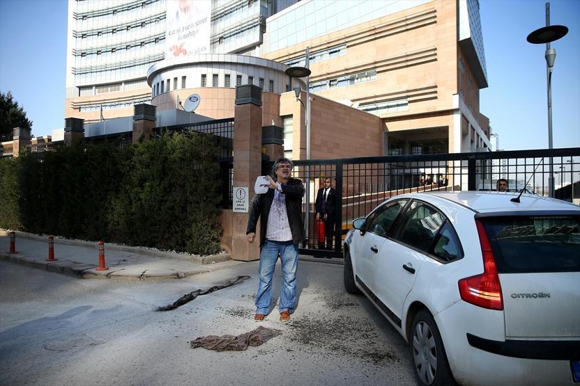 CHP Genel Merkezi önünde kendini yakmaya çalıştı