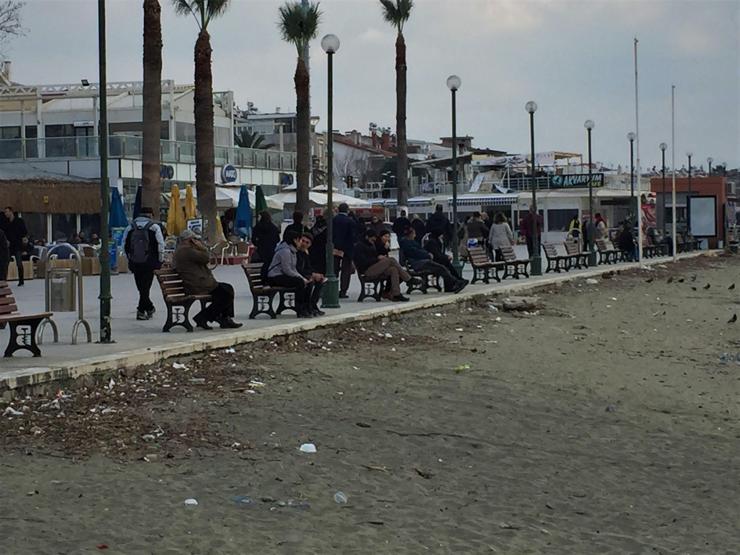 Denizden kaynayan su ilgi odağı oldu