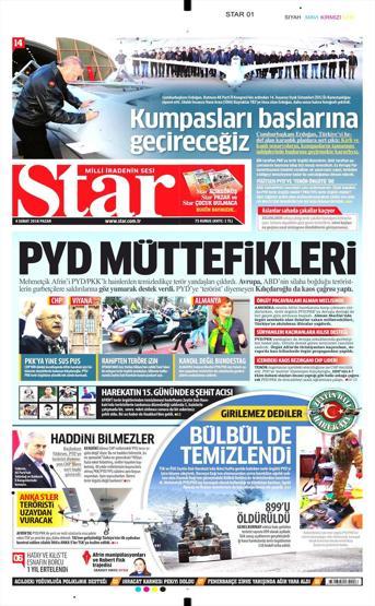 4 Şubat 2018 - Gazete manşetleri