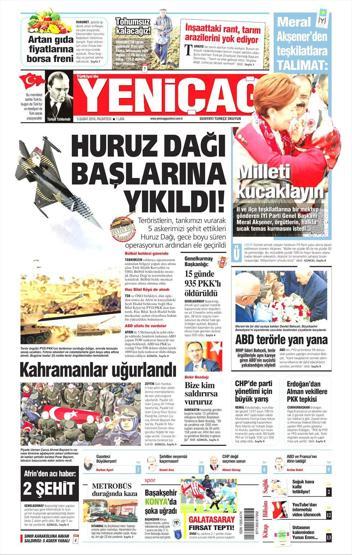 5 Şubat 2018 - Gazetelerin birinci sayfaları