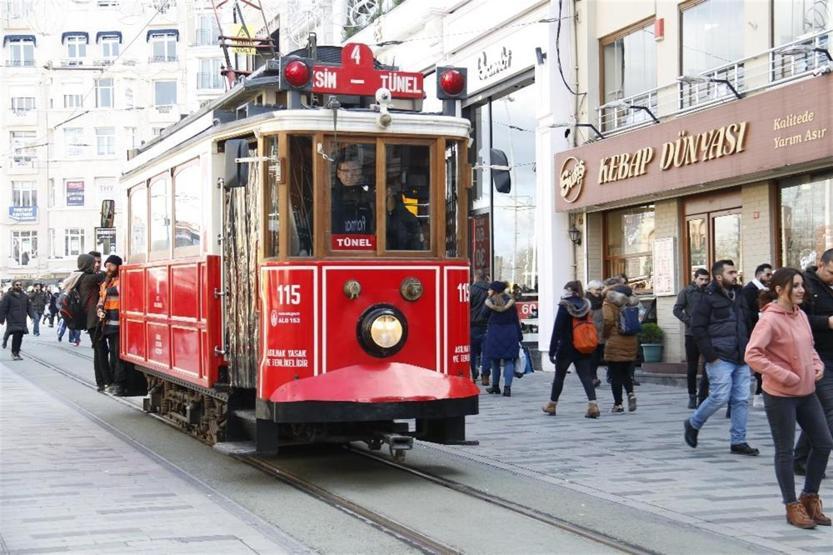 Havadan görüntülerle İstiklal Caddesinin yeni hali