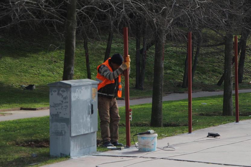 Maçka Parkının bir bölümü daha kapatıldı, ağaçlar işaretlendi