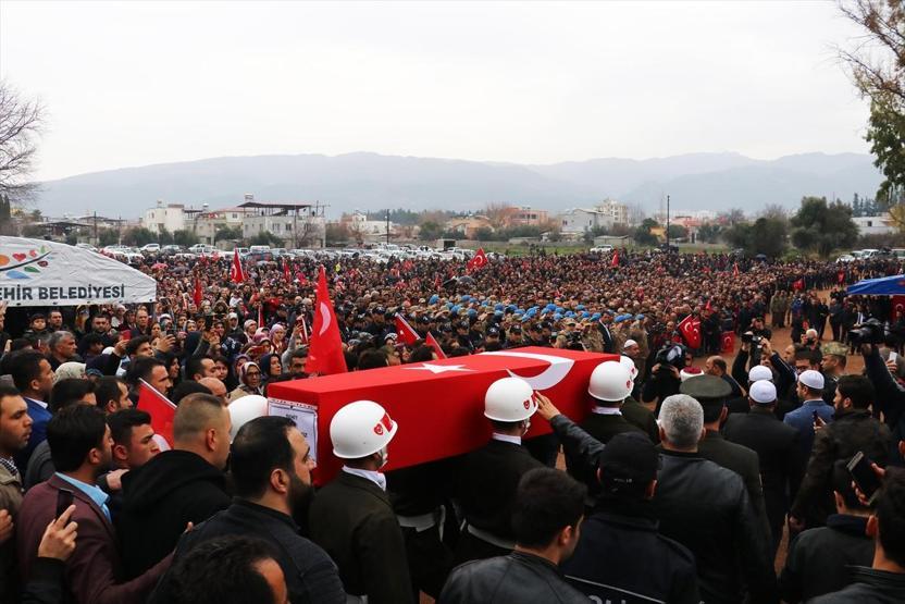 Türkiye Afrin şehitlerini uğurladı