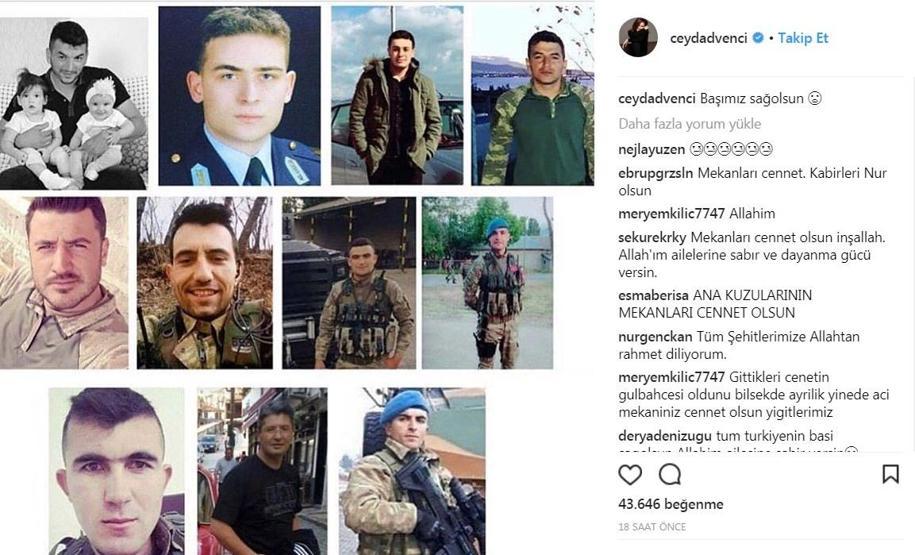 Ünlülerden Afrin mesajları: Ölmesin kardeşlerimiz, Mehmetçiğimiz can vermesin artık